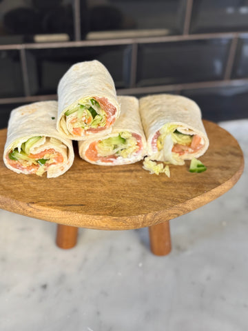 belegde wrap met zalm